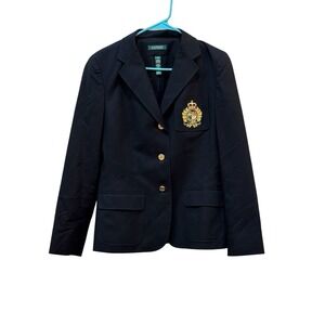 Lauren Ralph Lauren Black Blazer with Gold Accents